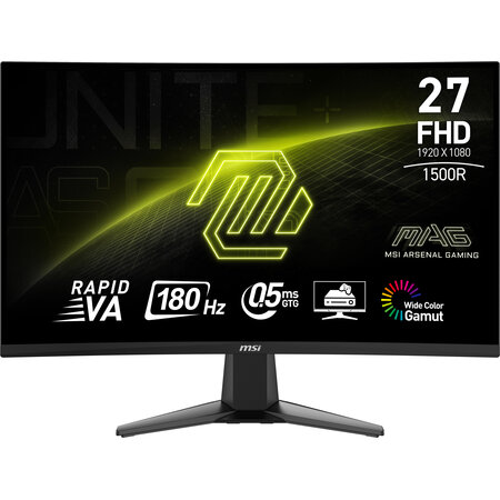 MSI MSI MAG 27C6F computer monitor 68,6 cm (27") 1920 x 1080 Pixels Full HD LCD Zwart