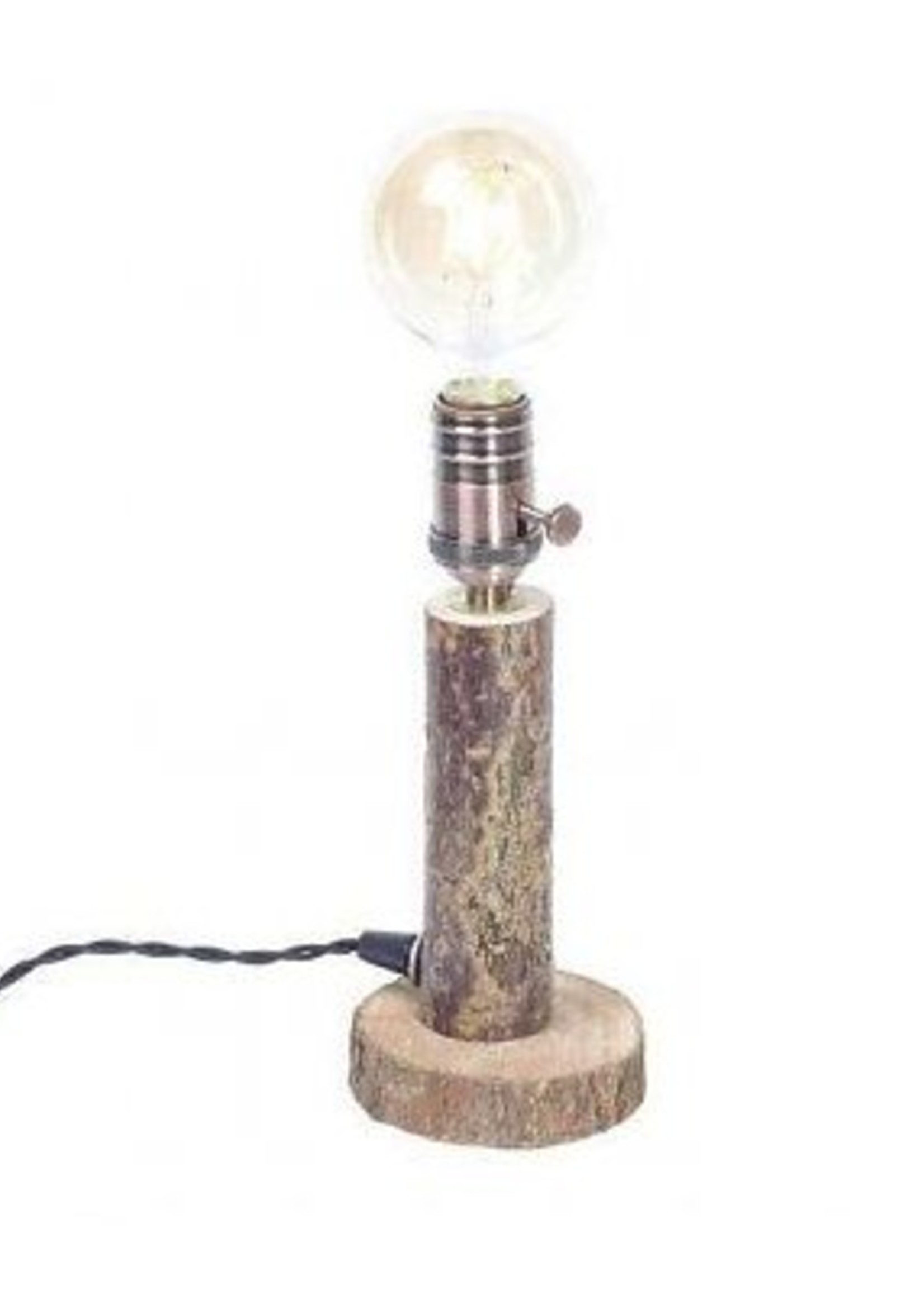 Yucwood Lampe von Hand gemacht 'Willow One' Braun 30cm