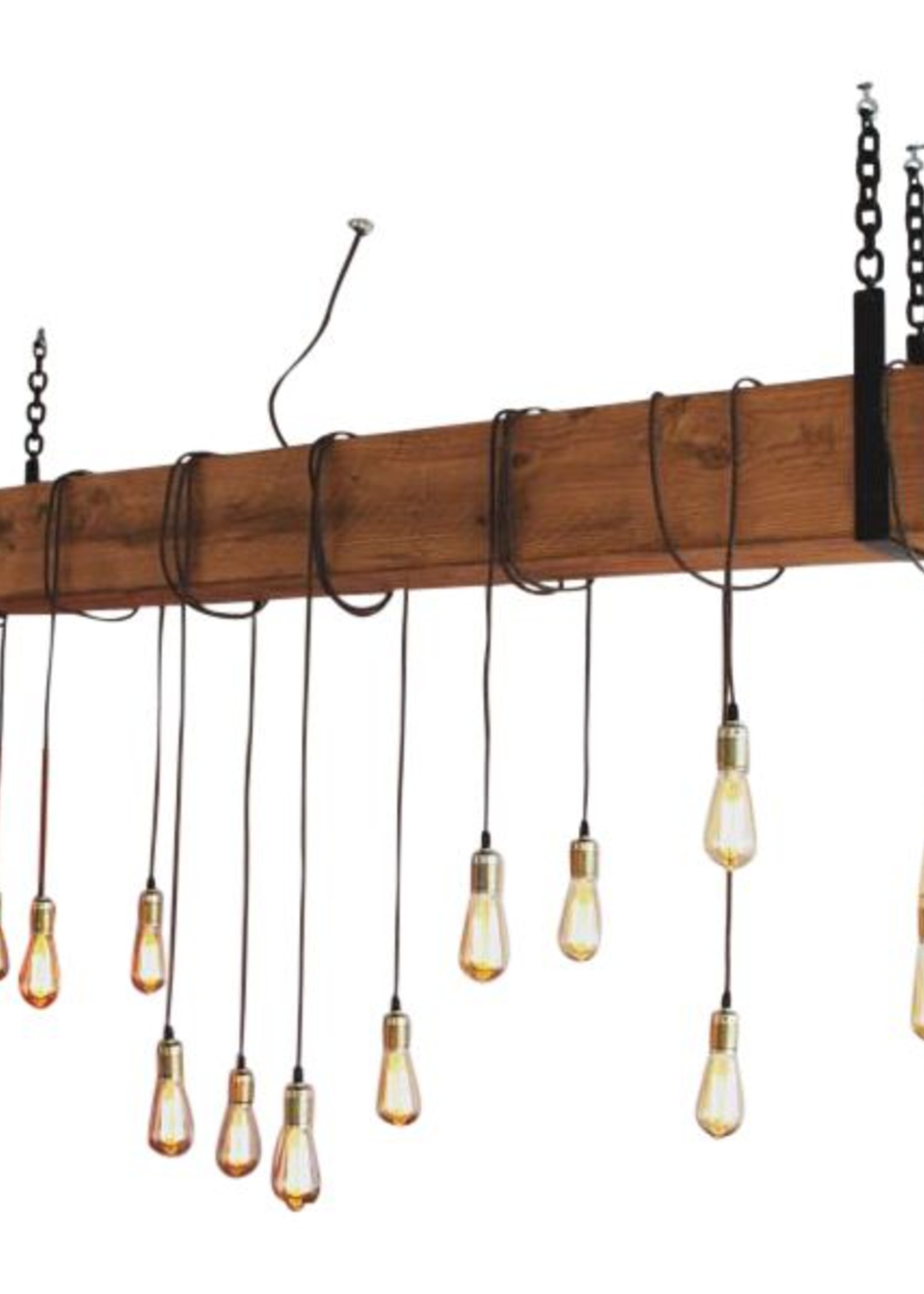 Yucwood Handmade Lighting Douglas Bar Chandler Brown 150cm