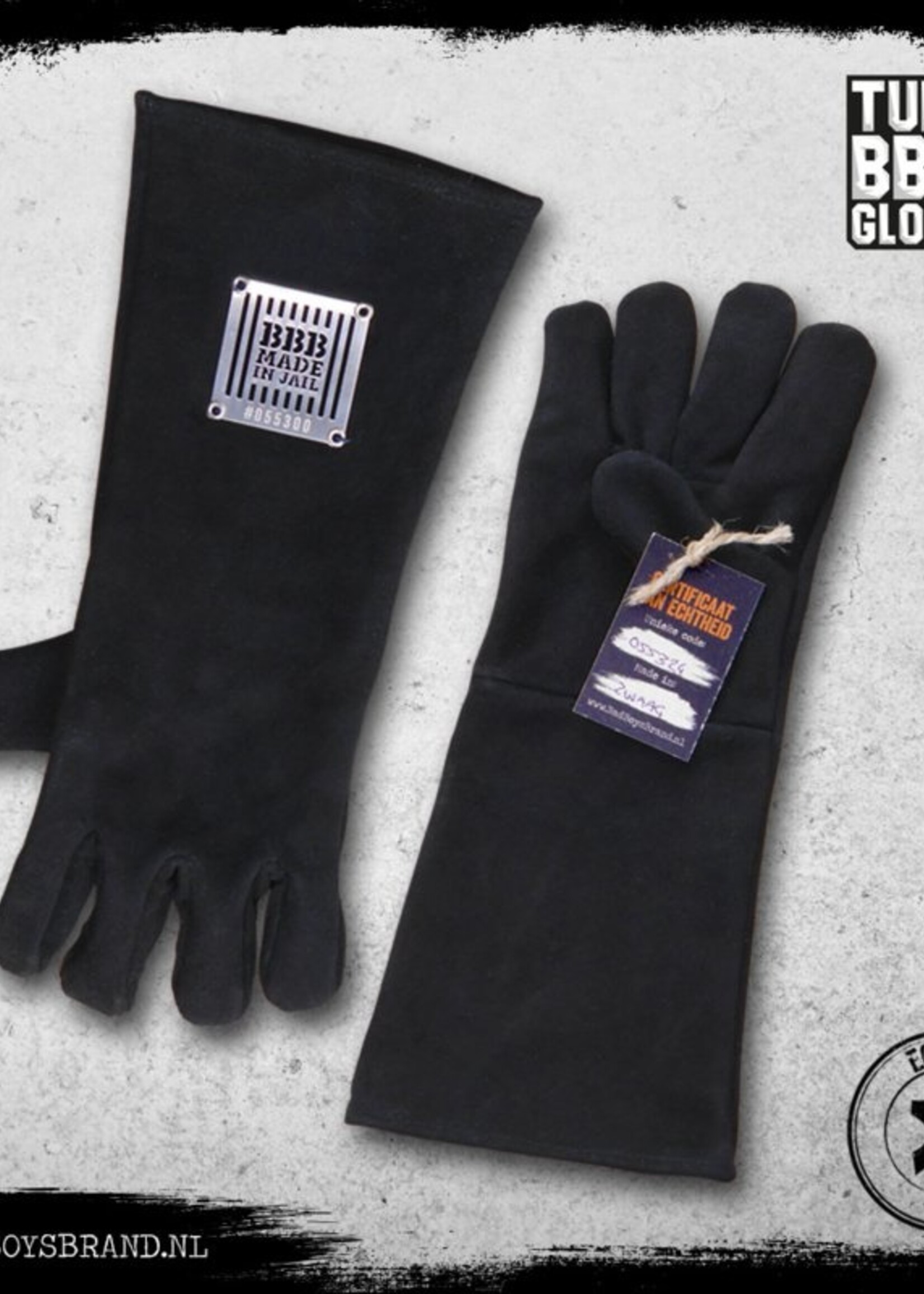 Bad Boys Brand Tuff BBQ Gloves - BBQ Glove - Leather - BadBoysBrand - 100% Made in Jail