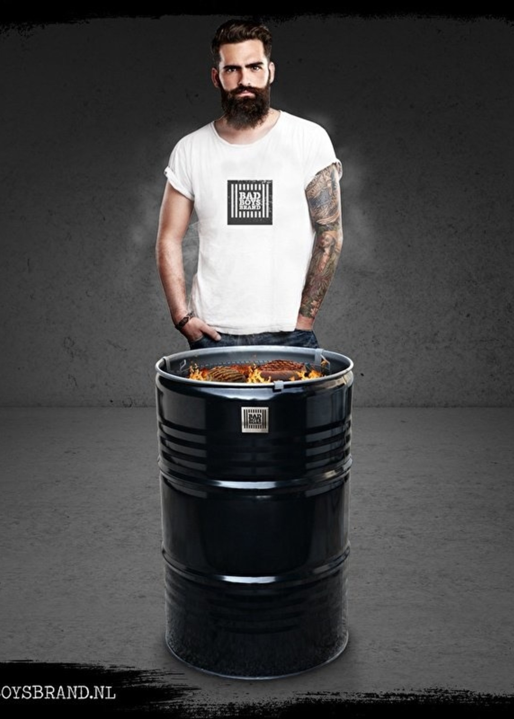 Bad Boys Brand Black Beast - Barbecue - Fire basket - BadBoys Fire - 100% Made in Jail