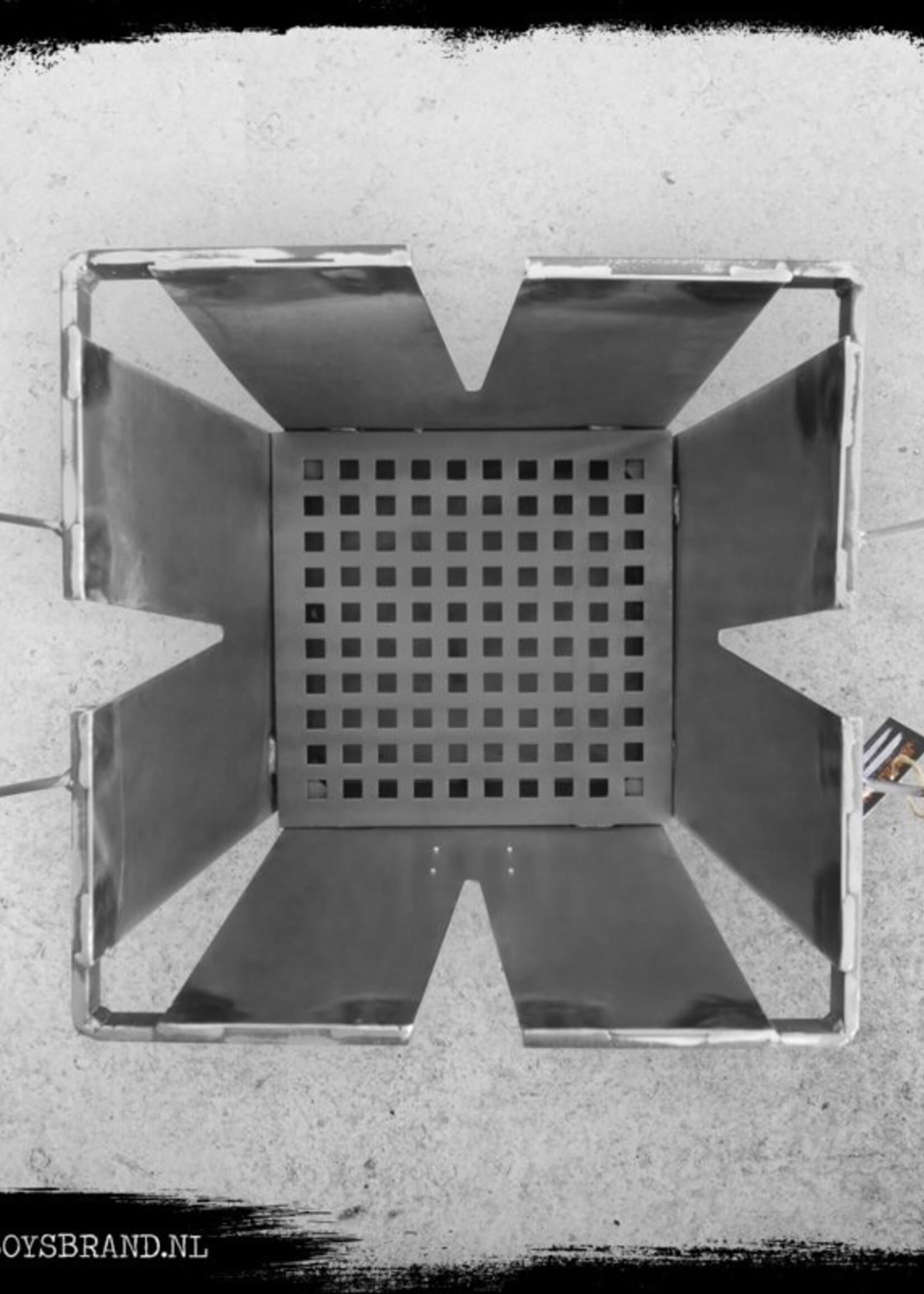 Bad Boys Brand Firestarter RAW - fire pit 12 KG - BadBoys Fire - Steel - 100% Made in Jail