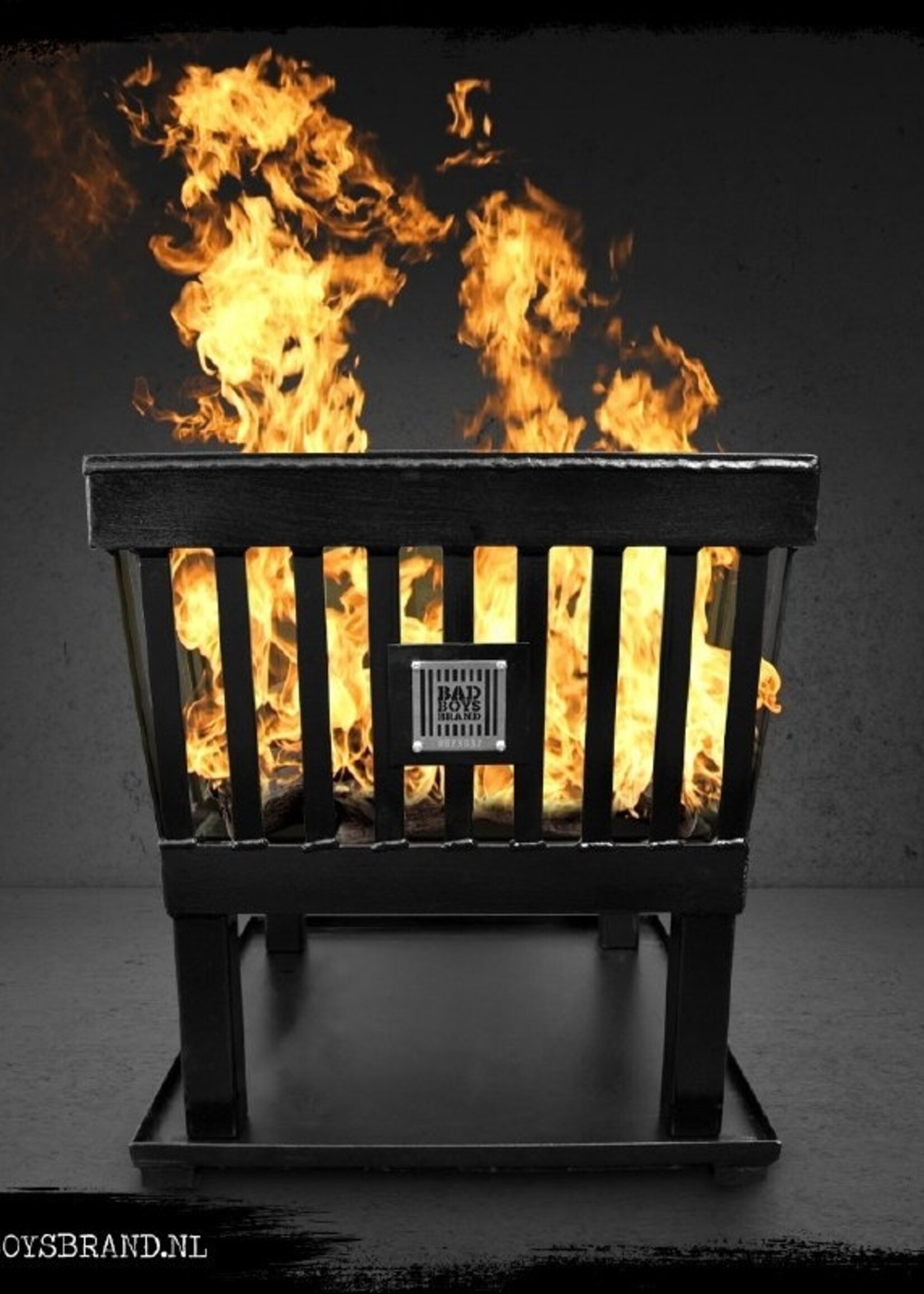 Bad Boys Brand Hercules - fire pit - BadBoys Fire - 29 KG - Steel - 100% Made in Jail