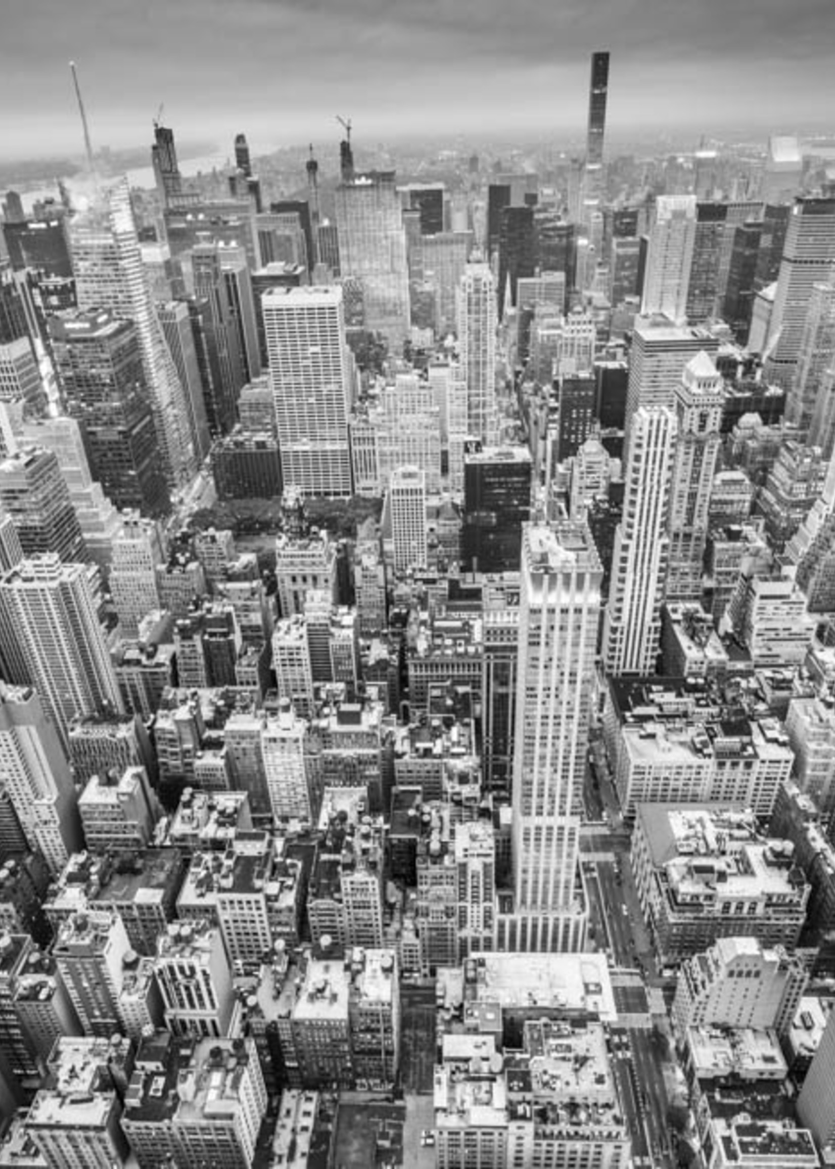 Frans van Steijn Wandfoto "NY High B & W" Aluminium auf Dibond 120 cm