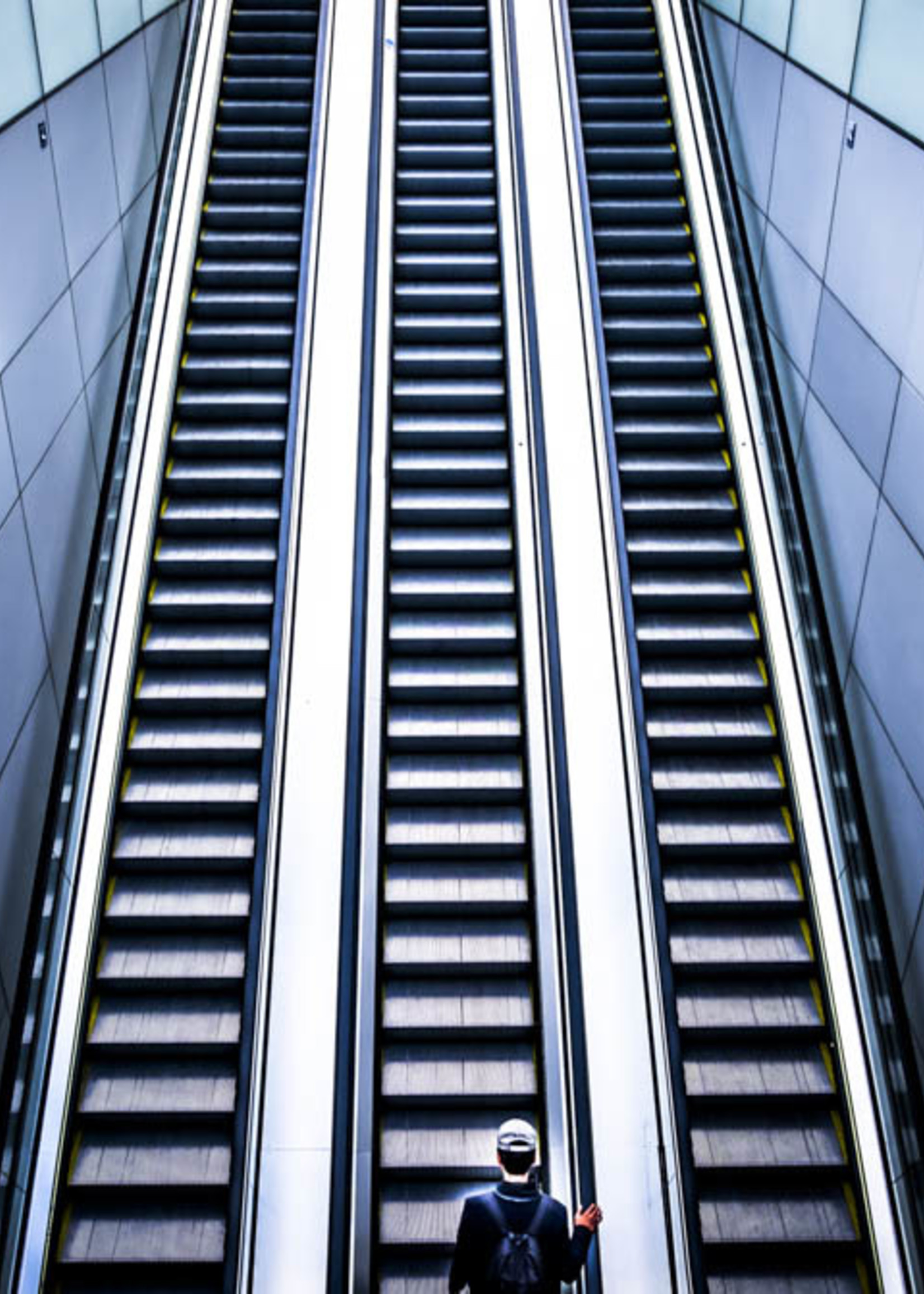 Frans van Steijn Wandfoto "Treppe zum Himmel" Aluminium auf Dibond 120 cm