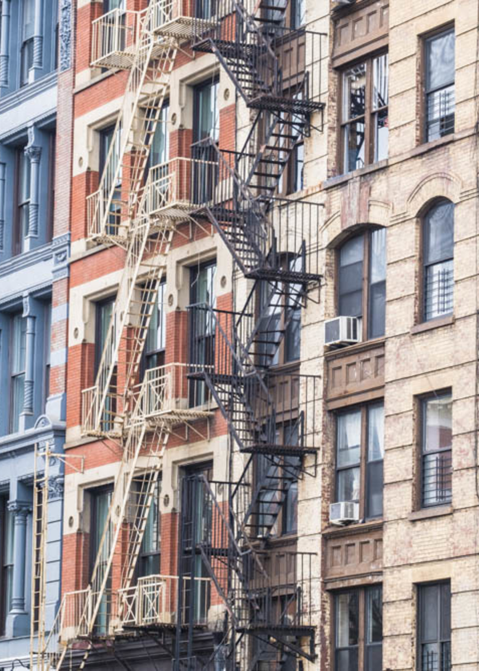 Frans van Steijn Wall photo "NY Vintage Soho" Aluminum on Dibond 120 cm