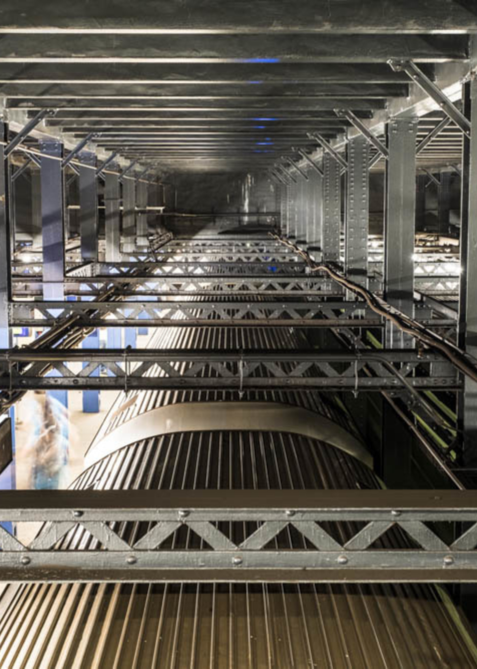 Frans van Steijn Wandfoto "NY Metal Metro" Aluminium auf Dibond 120 cm