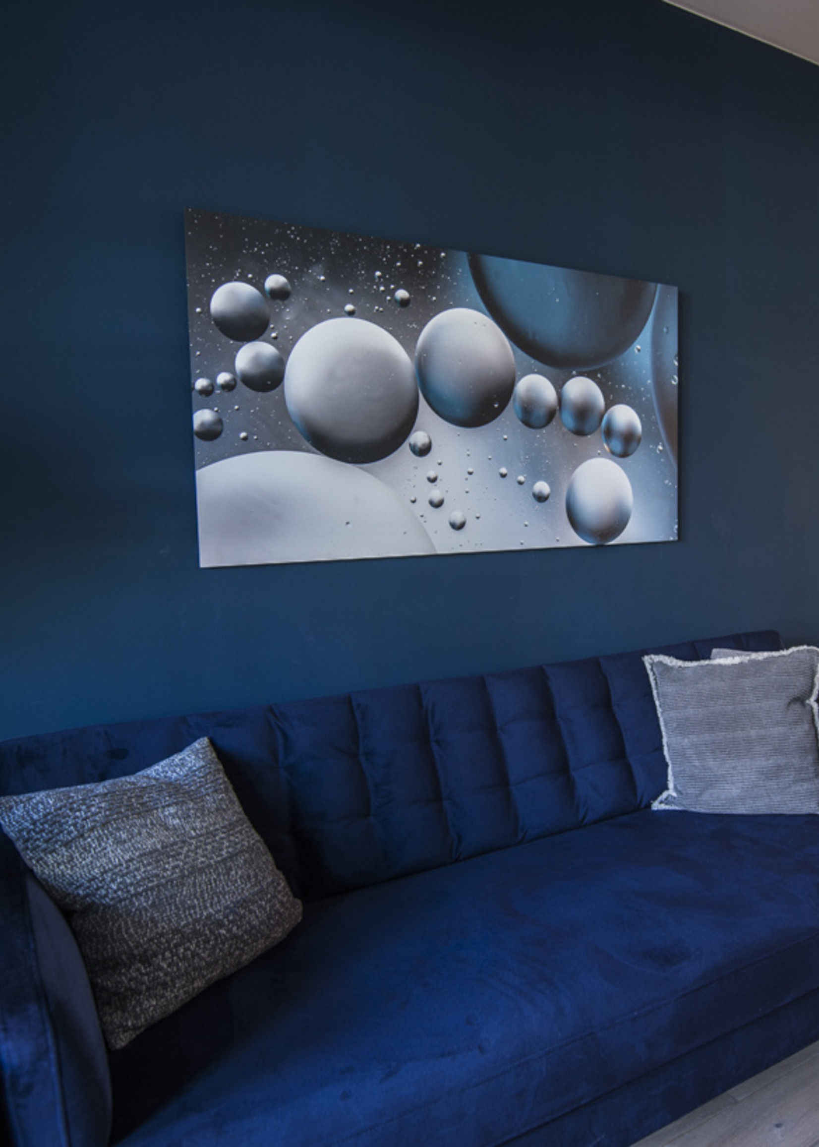 Frans van Steijn Wall photo "Art Deep blue" Aluminum on Dibond 120 cm