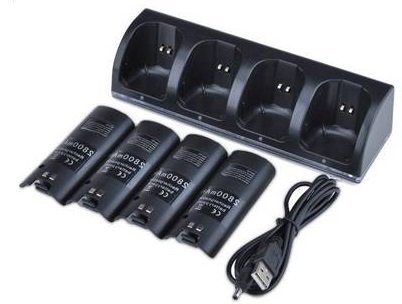 4 Poorts Oplaadstation Voor Wii Controller huismerk kopen in de aanbieding