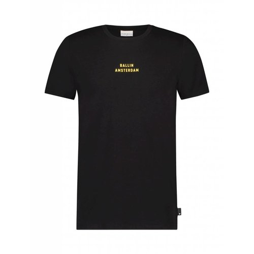 Ballin Amsterdam T-shirt 82 Zwart / Geel Ballin Amsterdam T-shirt 82 Zwart / Geel