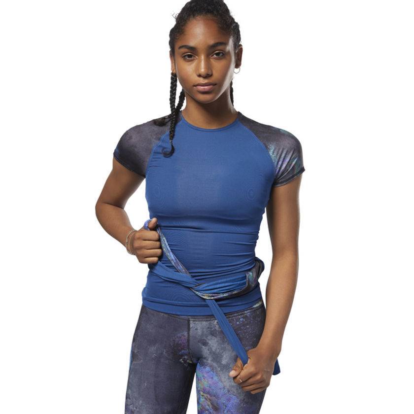 Reebok Activchill Compressieshirt Oil Slick Dames reebok kopen in de aanbieding