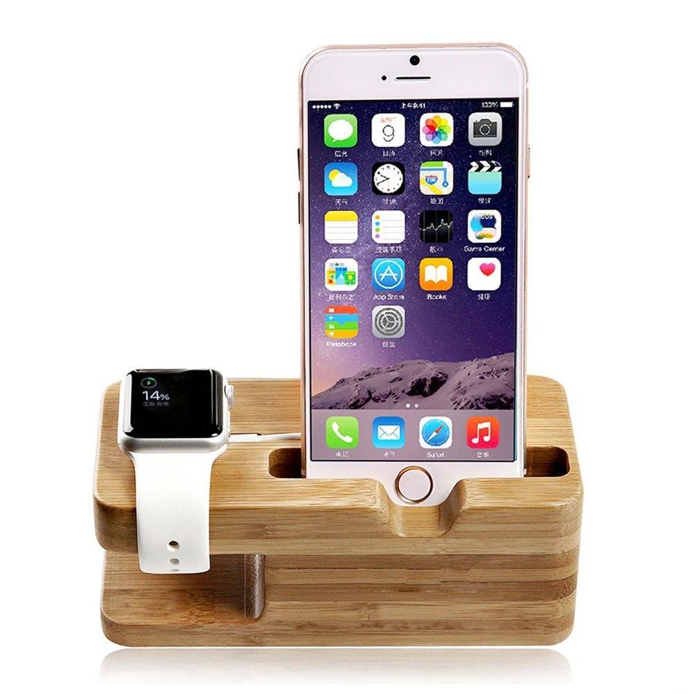 Apple Watch houten dock 2 in 1 - 123watches B.V.
