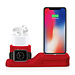 Merk 123watches Apple watch silicone 3 in 1 dock - red