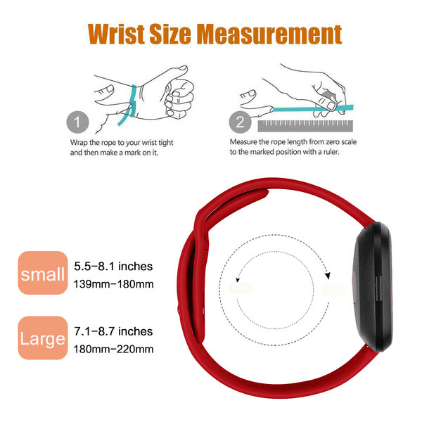 fitbit versa ruby red band