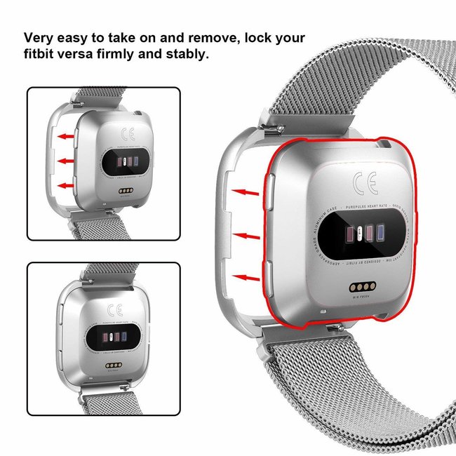silver fitbit versa