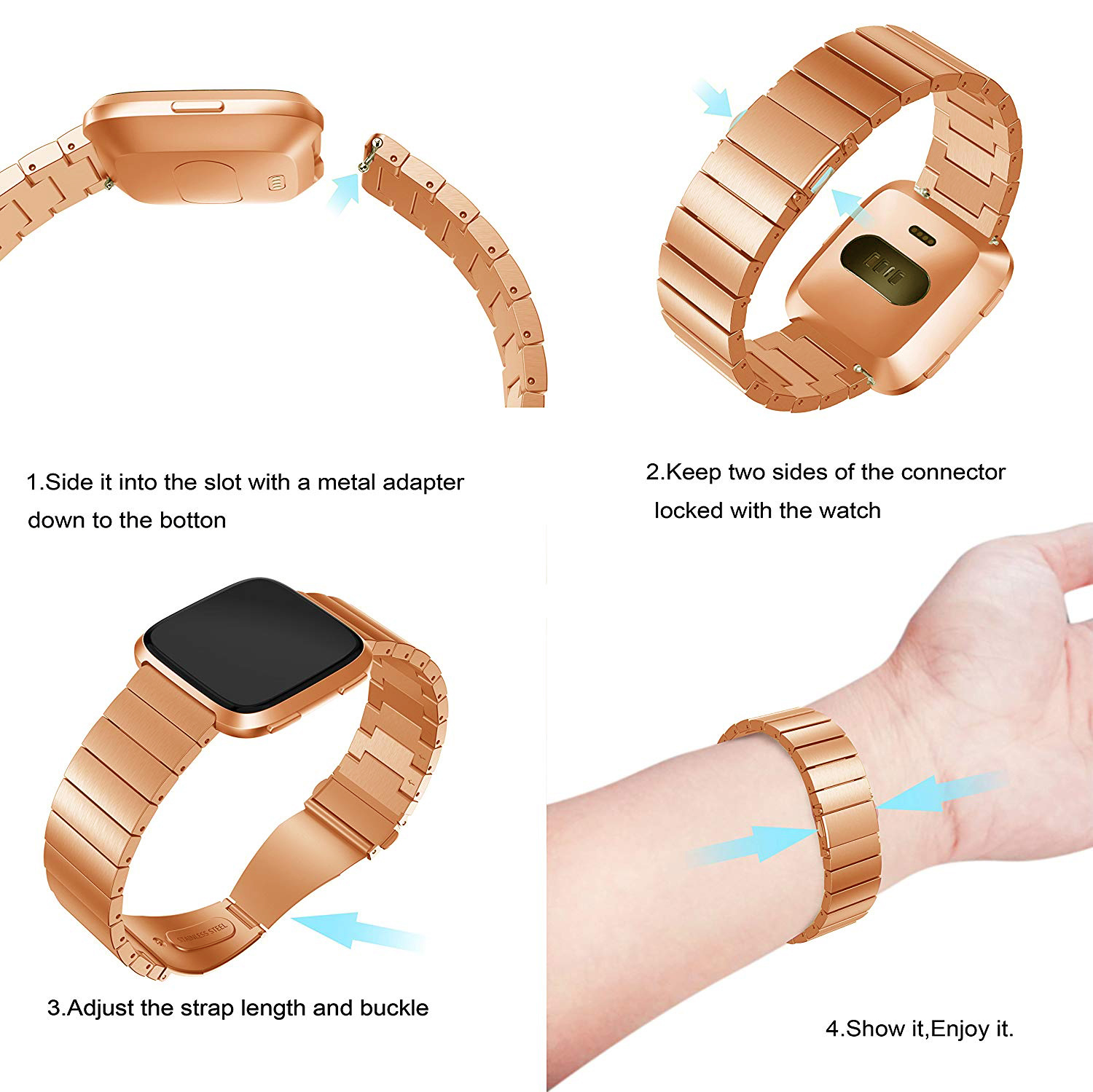 ruby rose gold fitbit