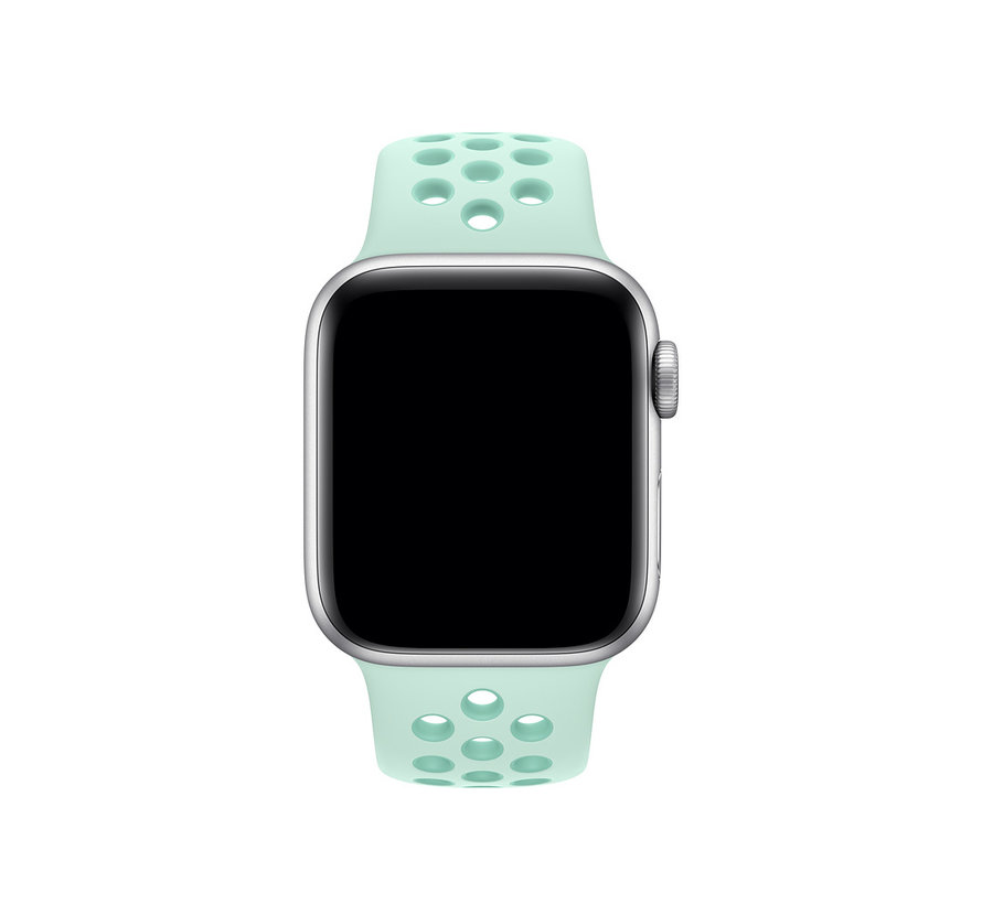 Apple watch double sport band - teal tint tropical twist - 123Watches.nl