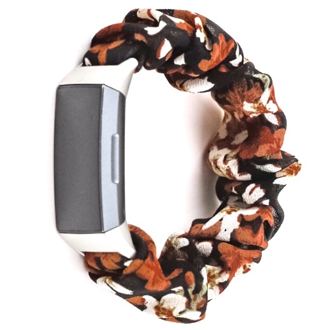 Fitbit Charge 3 Scrunchie Bandje - Lelie - SM