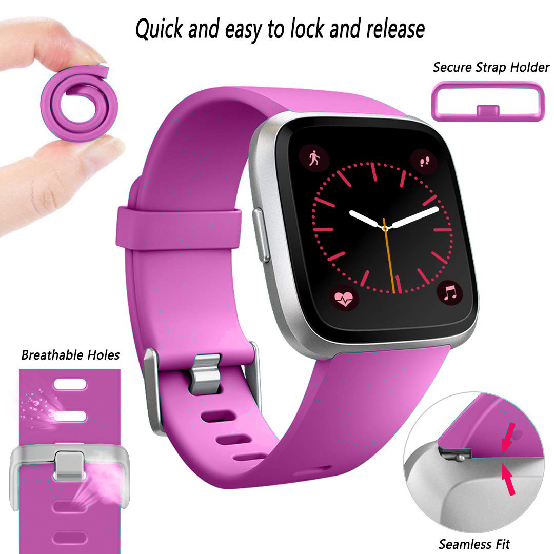 fitbit versa purple band