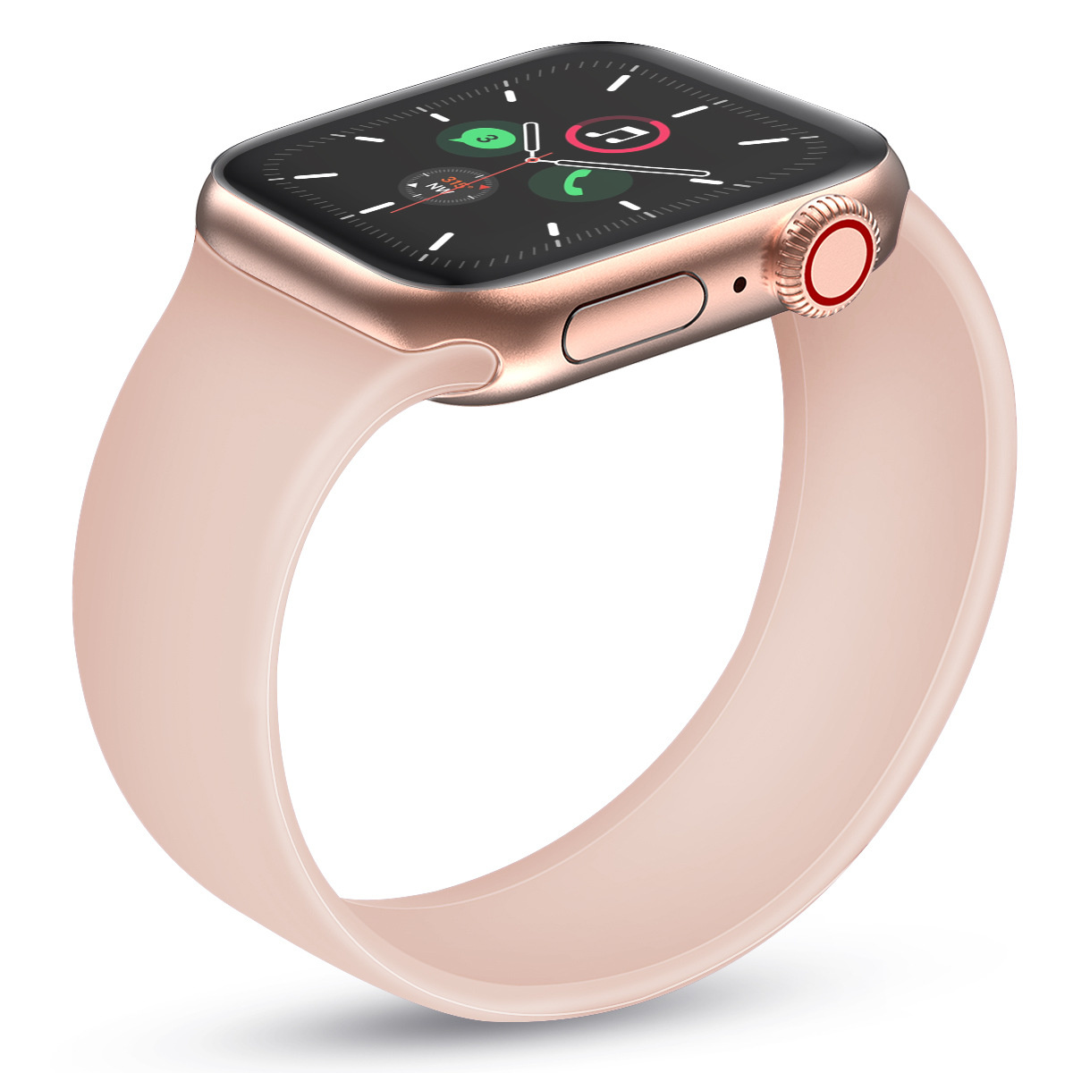Goedkope Apple watch sport solo loop band - pink sand - 123watches B.V.
