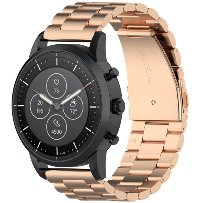 Samsung Galaxy Watch steel link band - rose gold - 123watches B.V.