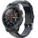 Merk 123watches Samsung Galaxy Watch leren band - donkerblauw