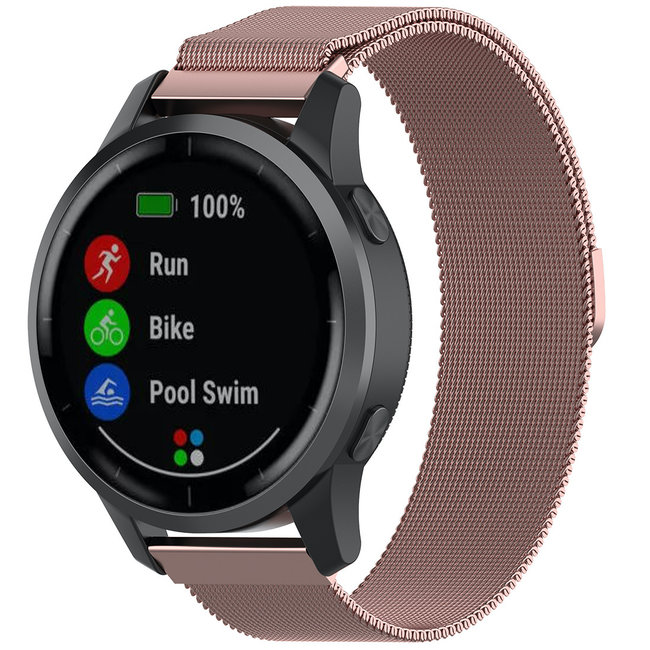 een paar energie Reis Goedkope Samsung Galaxy Watch milanese band - rose rood - 123watches B.V.