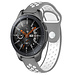 Merk 123watches Samsung Galaxy Watch silicone dubbel band - grijs wit