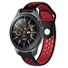 Merk 123watches Samsung Galaxy Watch silicone dubbel band - zwart rood