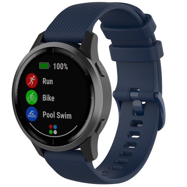 Merk 123watches Samsung Galaxy Watch silicone gesp band - marineblauw