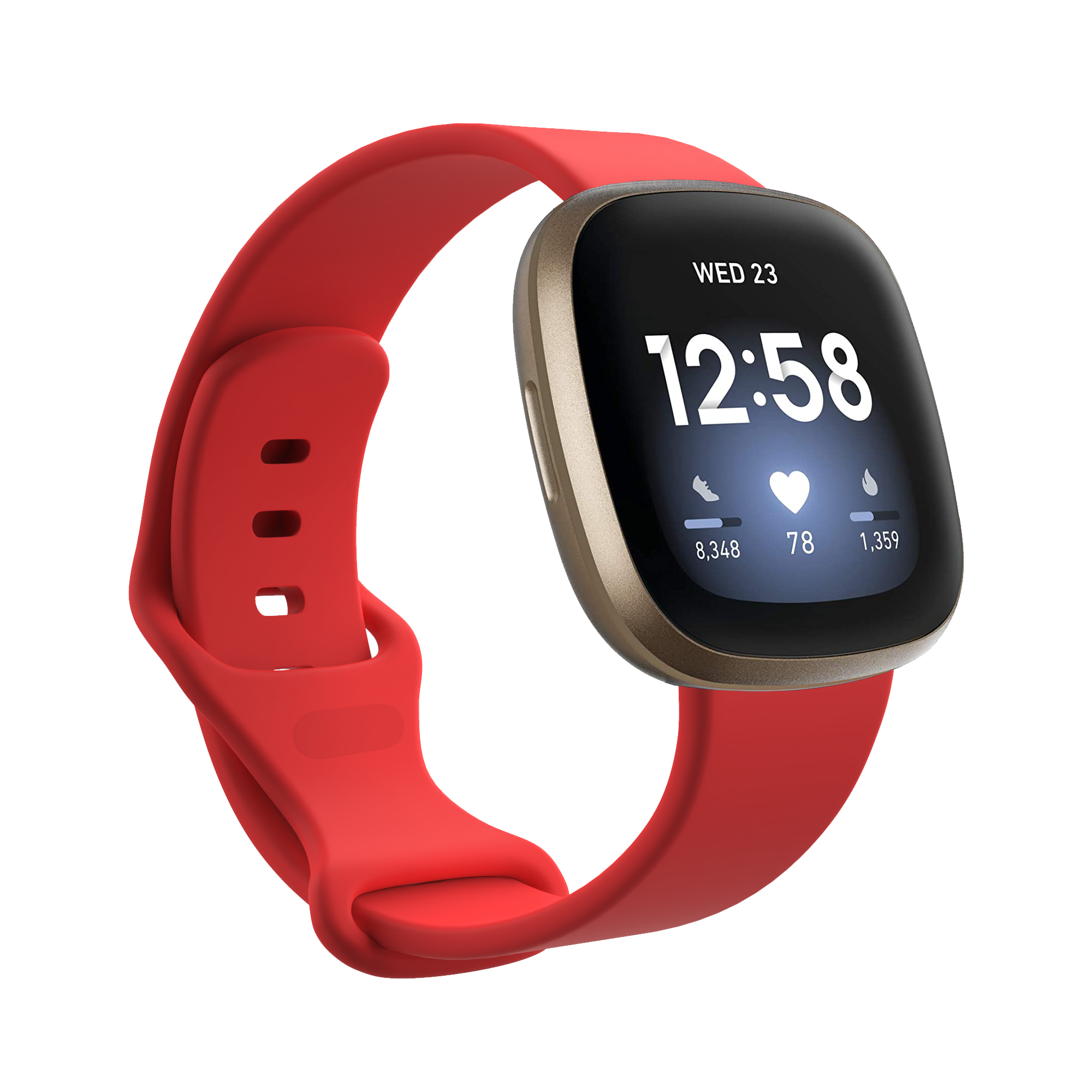 Fitbit Versa 3 / Sense sport band - red - 123watches B.V.