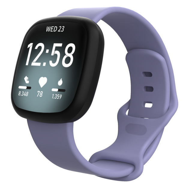 Goedkope Fitbit Versa 3 / Sense sport band - paars - 123watches B.V.