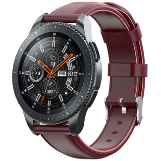 Merk 123watches Huawei watch GT leather band - wine red