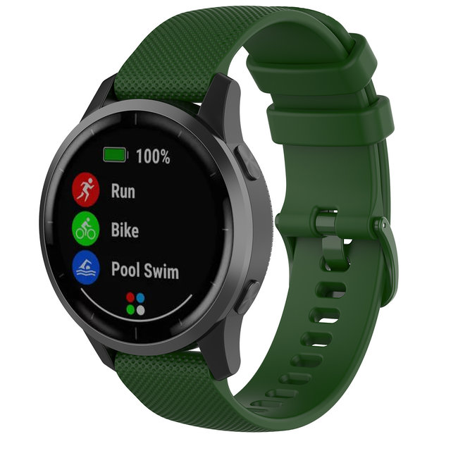 Huawei watch GT silicone belt buckle band - green