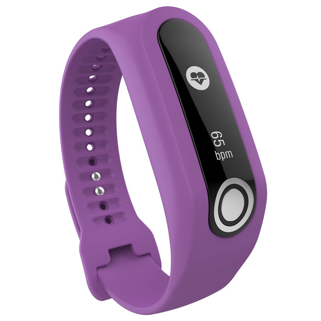 TomTom Touch silicone belt buckle band - purple