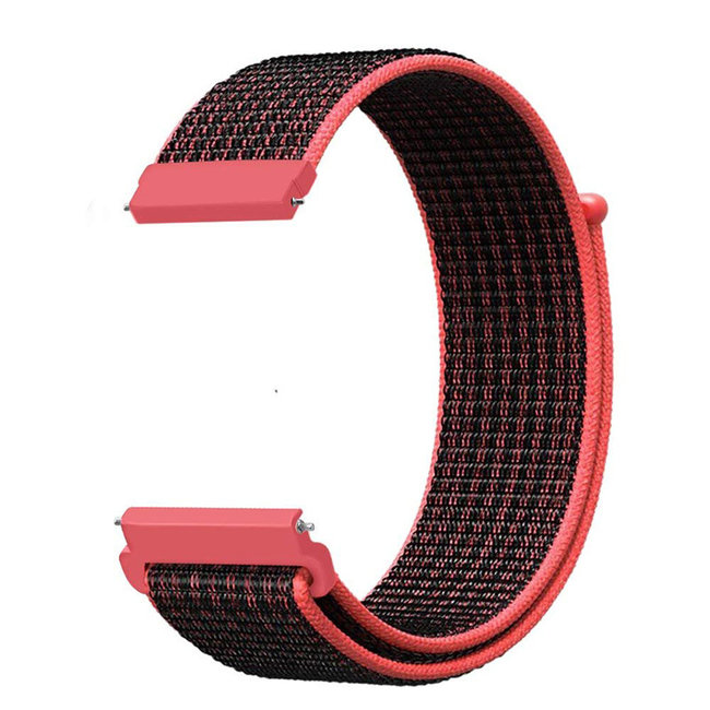Huawei Watch GT nylon sport band - roze zwart