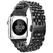 Merk 123watches Apple watch stainless steel link band - black