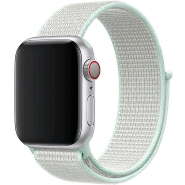 Apple Watch nylon sport loop band - blauwgroen tint
