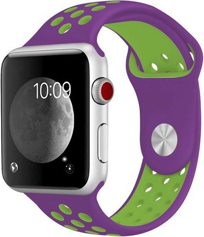 Apple Watch dubbel sport band - paars groen - iwatch - Horlogeband Armband Polsband