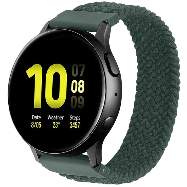 Goedkope Samsung Galaxy Watch gevlochten solo band - inverness groen -  123watches B.V.