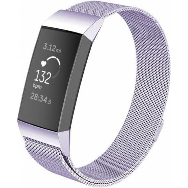 Goedkope Fitbit charge 3 \u0026 4 milanese band - lavendel - 123watches B.V.