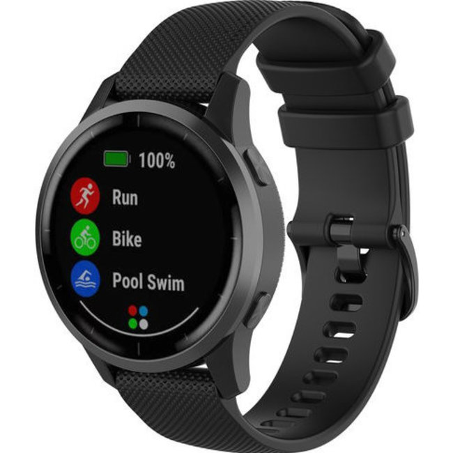 Goedkope Vivoactive Vivomove silicone gesp band - zwart - B.V.