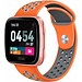 Merk 123watches Fitbit versa double sport band - orange gray