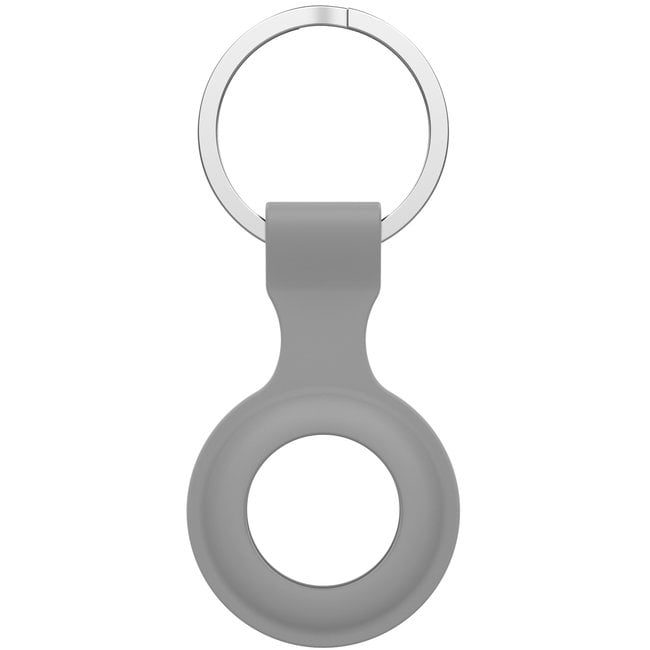 Merk 123watches AirTag silicone ring sleutelhanger - grijs