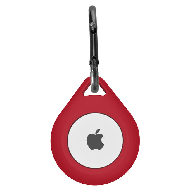 AirTag silicone drop key ring - wine red