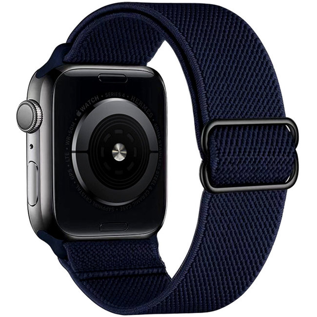 Goedkope Apple watch nylon solo loop band - middernacht - 123watches B.V.