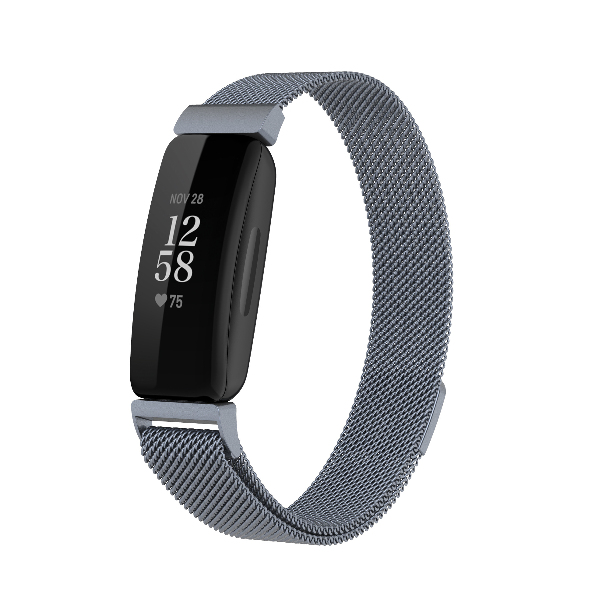 Fitbit Inspire 2 milanese band - space gray - Horlogeband Armband Polsband