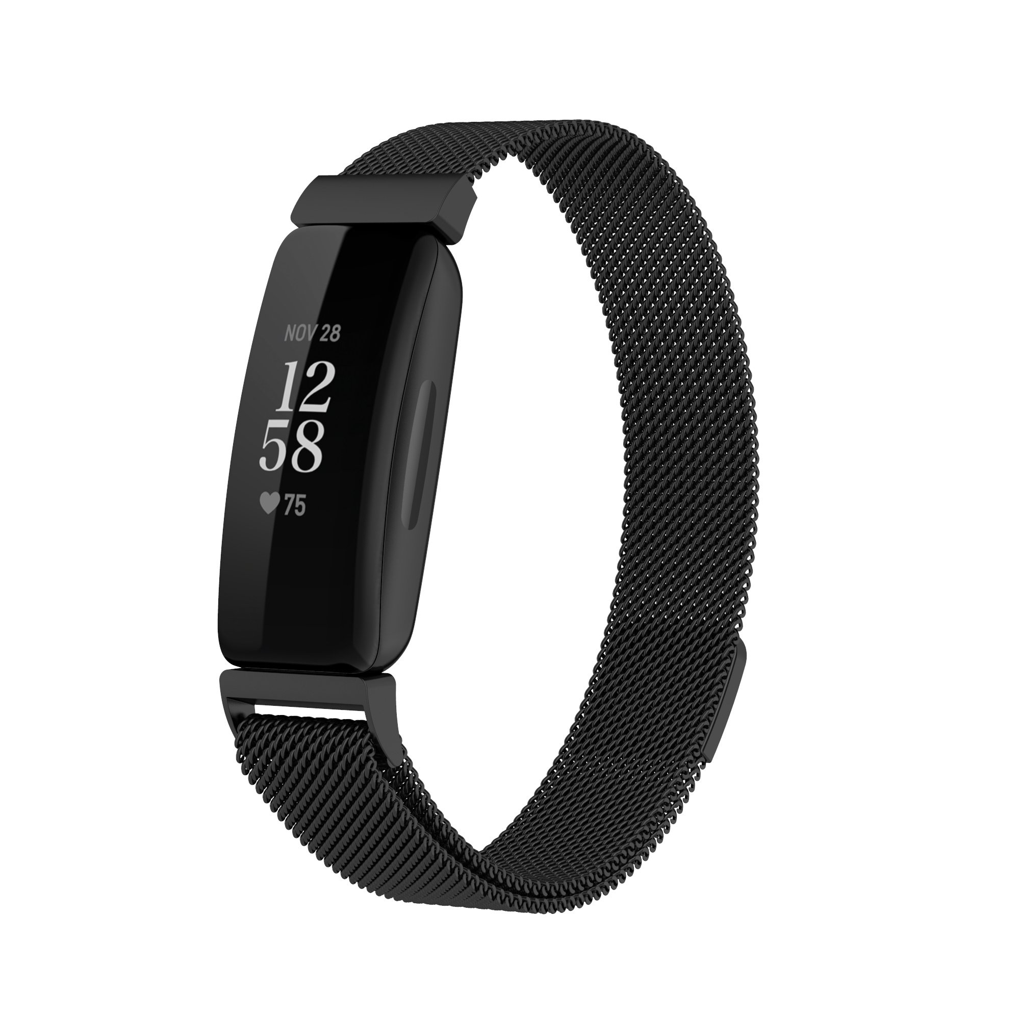 Fitbit Inspire 2 milanese band - zwart - Horlogeband Armband Polsband
