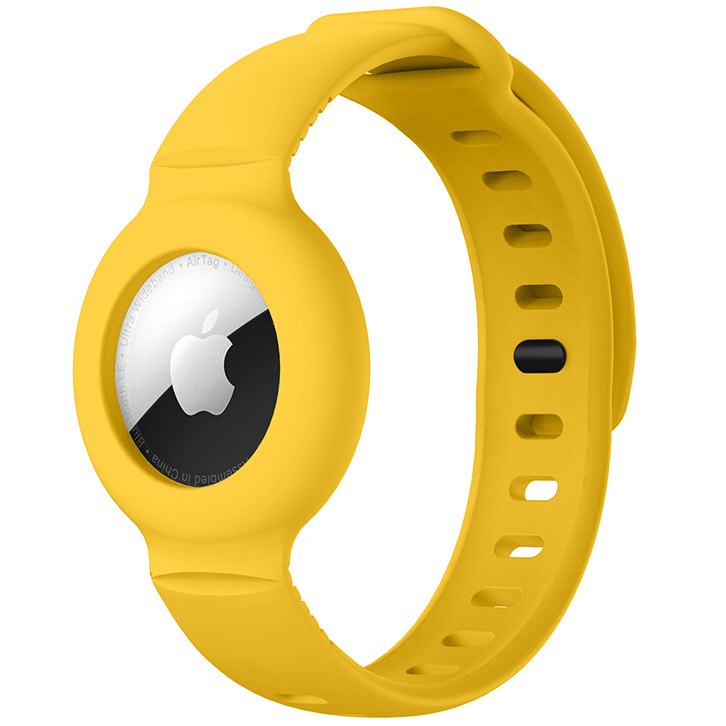 AirTag band - geel - Horlogeband Armband Polsband