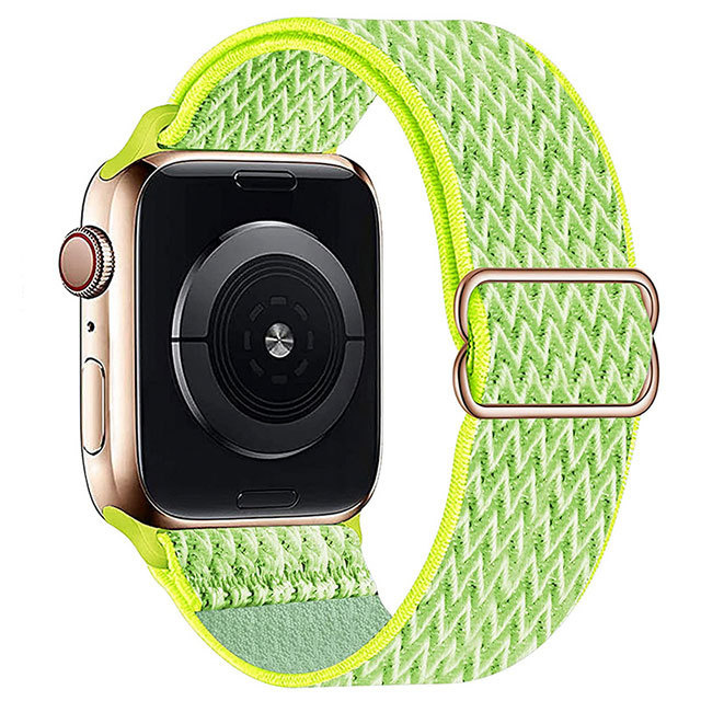 Apple Watch nylon solo band - geel - iwatch - Horlogeband Armband Polsband